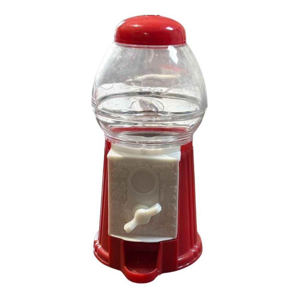 Hilco Gumball Machine Bank Kids Red 2003 Retro Plastic Candy Dispenser Toy